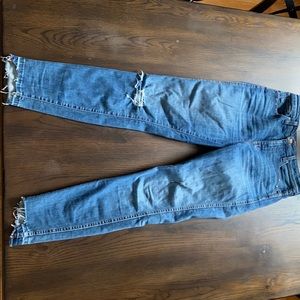 Madewell Curvy High Rise Destroyed Skinny Jeans